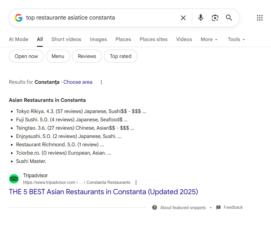 rezultat-featured-snippet-cautare-locala